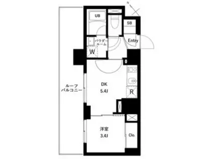 アーバンパーク蒲田南II(1DK/6階)の間取り写真