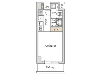 エヌエー川崎南町(1K/7階)の間取り写真