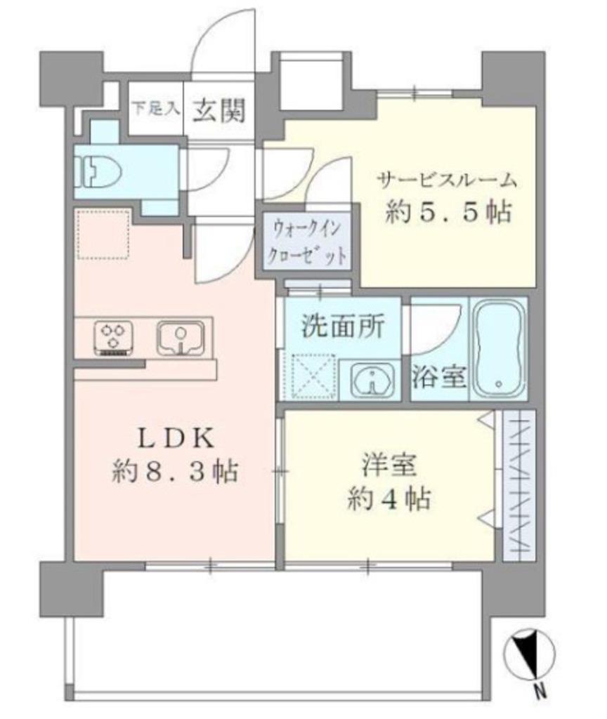 コーバル本郷三丁目(1SLDK/7階)の間取り写真