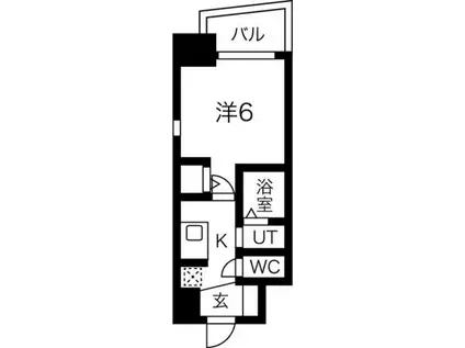 エステムコート名古屋ステーションクロス(1K/2階)の間取り写真