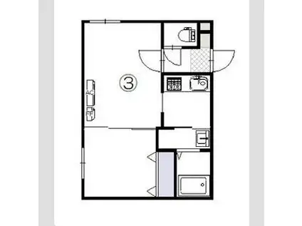 N-MODE・N19(1LDK/4階)の間取り写真
