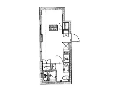 ASTILE代々木公園 アスティーレ代々木公園(ワンルーム/1階)の間取り写真