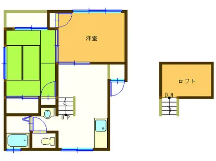 フレグランスSB(2SDK/2階)の間取り写真