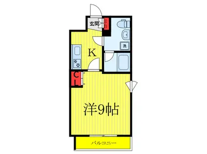 メゾンブロン(1K/3階)の間取り写真