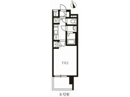 メインステージ名古屋 ノースマーク(1K/4階)の間取り写真