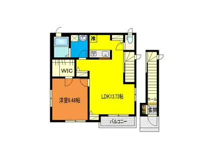 アーバンライフIV(1LDK/2階)の間取り写真