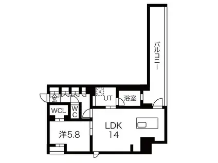 IZUMI 1(1LDK/5階)の間取り写真