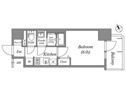 アドバンス名古屋シュテルン(1K/9階)の間取り写真