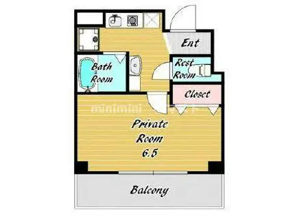 ルミエール備後町(1K/5階)の間取り写真