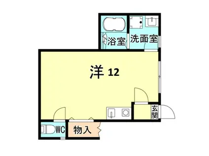 エターナルシー西明石北(ワンルーム/1階)の間取り写真