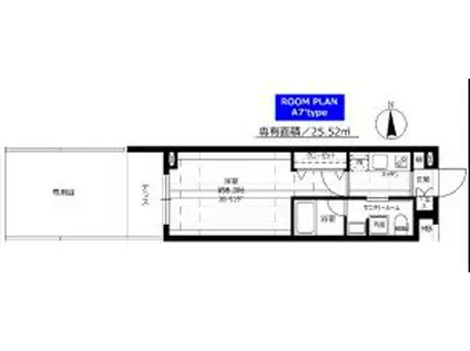 ステージグランデ蒲田II(1K/1階)の間取り写真