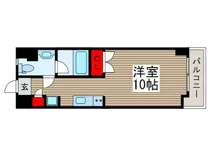 グランドコスモ(ワンルーム/4階)の間取り写真