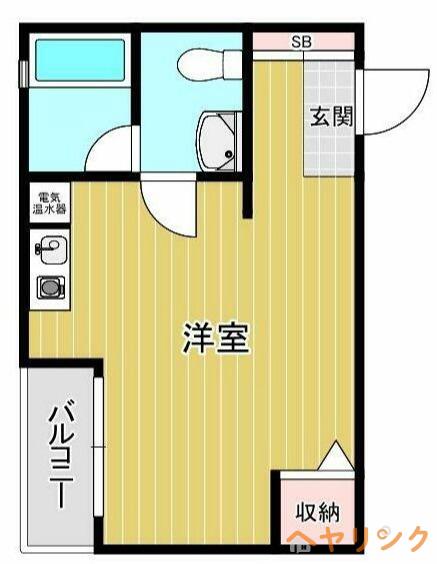 ハイムノルドステン(ワンルーム/2階)の間取り写真