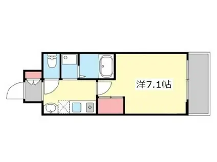 セファミ御影(1K/2階)の間取り写真