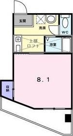 HYマンション(1K/6階)の間取り写真