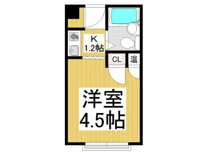 STELLA(1K/3階)の間取り写真