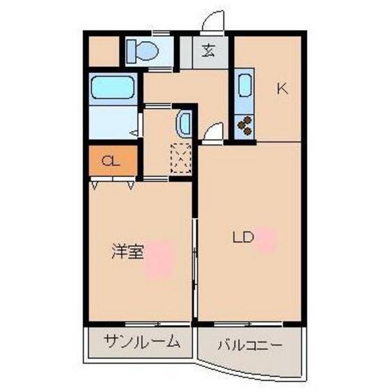 アルジェントルーチェ(1LDK/3階)の間取り写真