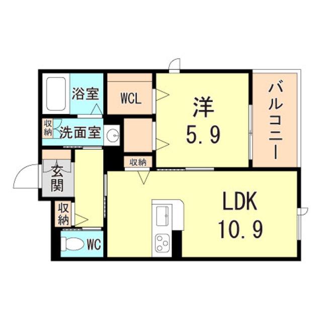 SHA-MAISON K (1LDK/3階)の間取り写真
