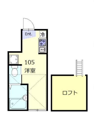 プラチナシティ蒲田(ワンルーム/1階)の間取り写真