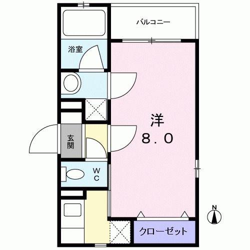 FELICE 高円寺(1K/4階)の間取り写真
