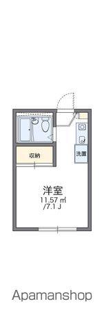 レオパレスパークヒル三ッ沢(1K/1階)の間取り写真