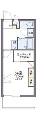レオパレスコンフォール大垣(1K/2階)の間取り写真