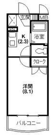 プチメゾンK(1K/3階)の間取り写真