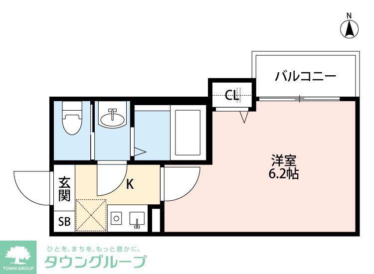 FORTUNATO(1K/2階)の間取り写真