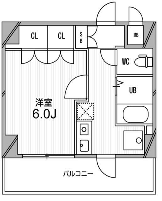 スペーシア高円寺II(1K/4階)の間取り写真
