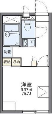 レオパレスPATATA(1K/2階)の間取り写真