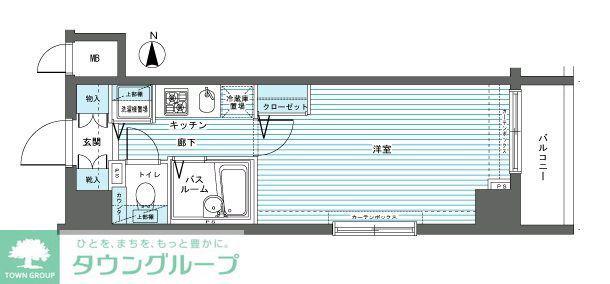 フェニックス中板橋(1K/3階)の間取り写真
