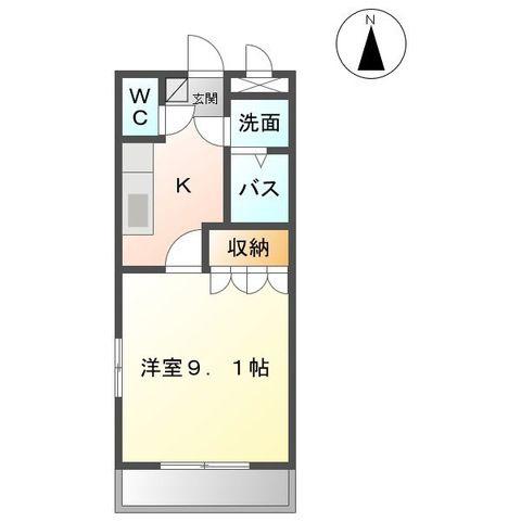 エム・エー浅間(1K/2階)の間取り写真