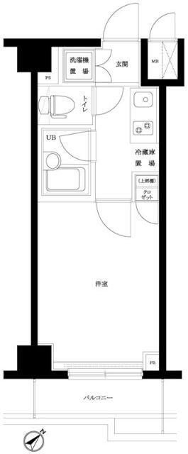 ルーブル溝の口参番館(1K/6階)の間取り写真