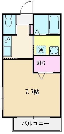 アイリスふじみ(1K/3階)の間取り写真
