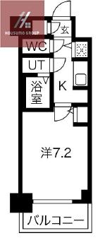 サムティ大阪GRAND イーストI(1K/3階)の間取り写真