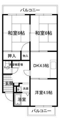 コーポ高野口(3K/2階)の間取り写真