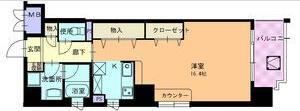 エピュレ(ワンルーム/3階)の間取り写真