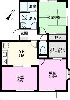 ラ・グランドール(3DK/3階)の間取り写真