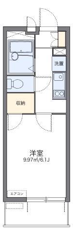 レオパレス上之園(1K/4階)の間取り写真
