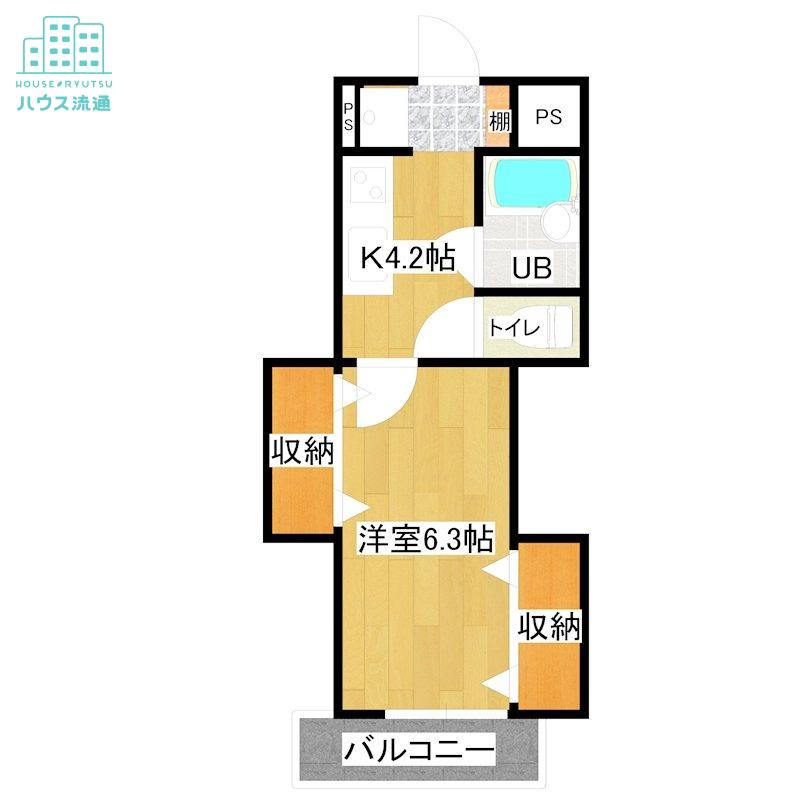 プチメゾン天満(1K/3階)の間取り写真