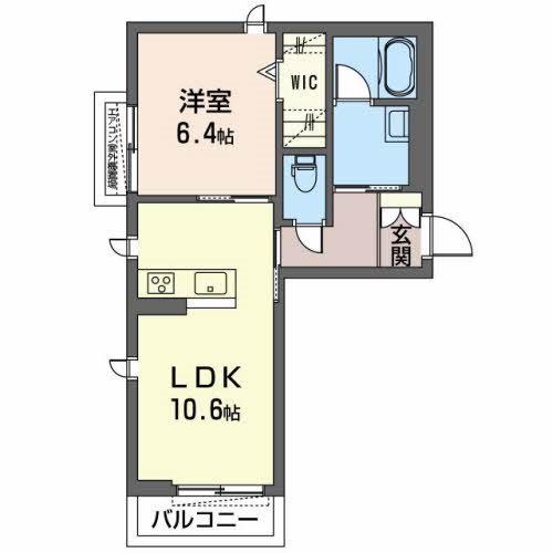 フォレスト コート(1LDK/3階)の間取り写真