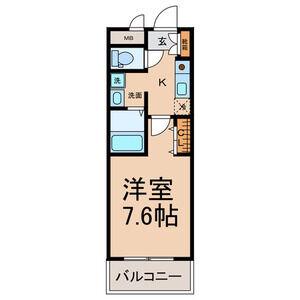 コートデリヴィエール上飯田(1K/4階)の間取り写真