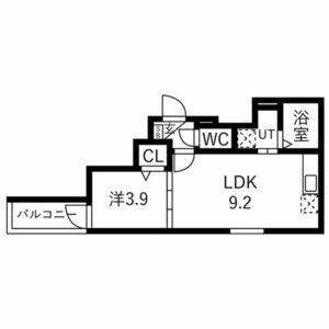 ルアナテラス(1LDK/2階)の間取り写真