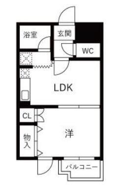 パレロワイアル(1DK/3階)の間取り写真