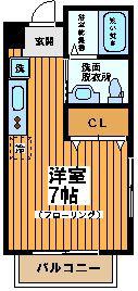 アルテM(ワンルーム/1階)の間取り写真