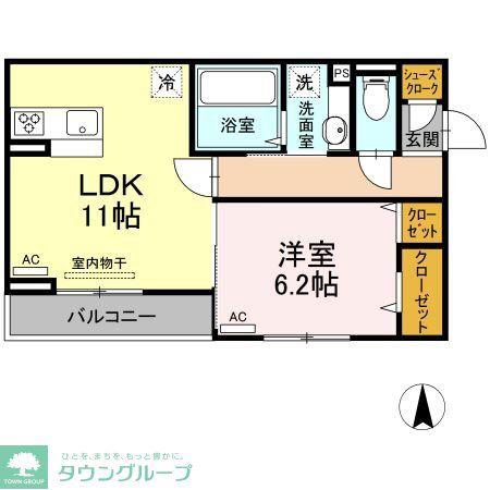 カーサリオ(1LDK/3階)の間取り写真