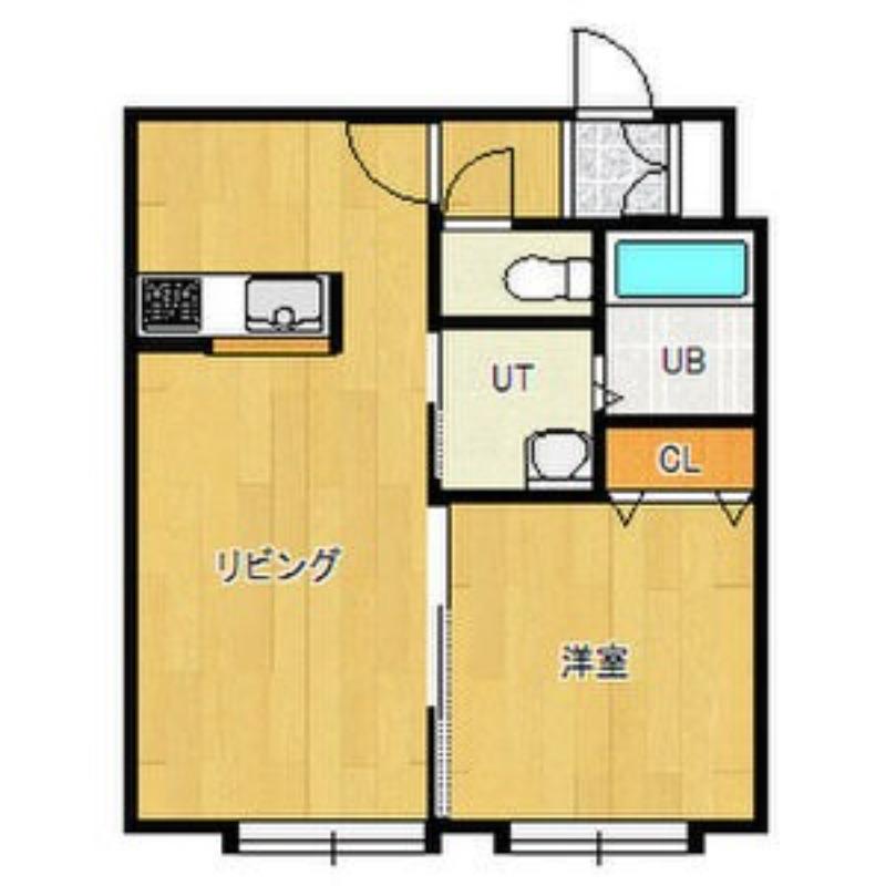 レユシール七番館(1LDK/2階)の間取り写真