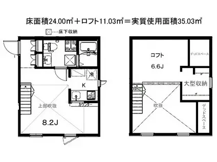 小平 洋風建築(1K/1階)の間取り写真