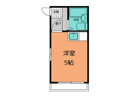 吉田コーポ(ワンルーム/1階)の間取り写真