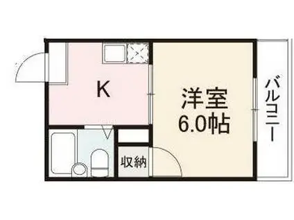 コート塩上II(1K/4階)の間取り写真